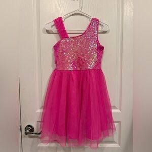 Pink Sequined Tulle Dress